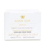 REFRESH Organic & Natural Enzyme Rich Cooling Face Mask with Pineapple and Green Tea Extract