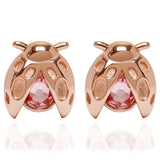 Ladybird Rose Gold Stud Earrings