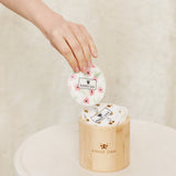 Reusable Make up Remover Pads Bamboo Jar Set