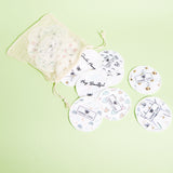 Reusable Make up Remover Pads Bamboo Jar Set