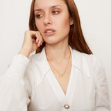 Chihuahua Dog Geometric Necklace Gold, Rose Gold or Silver