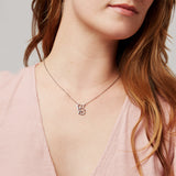 Koala Geometric Necklace Silver