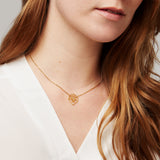 Lion Geometric Necklace Gold