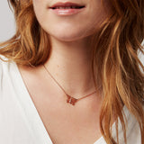 Butterfly Necklace Rose Gold