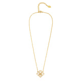 Bee Geometric Necklace Gold