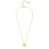 Lion Geometric Necklace Gold