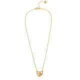 Bee Love Heart Necklace Gold