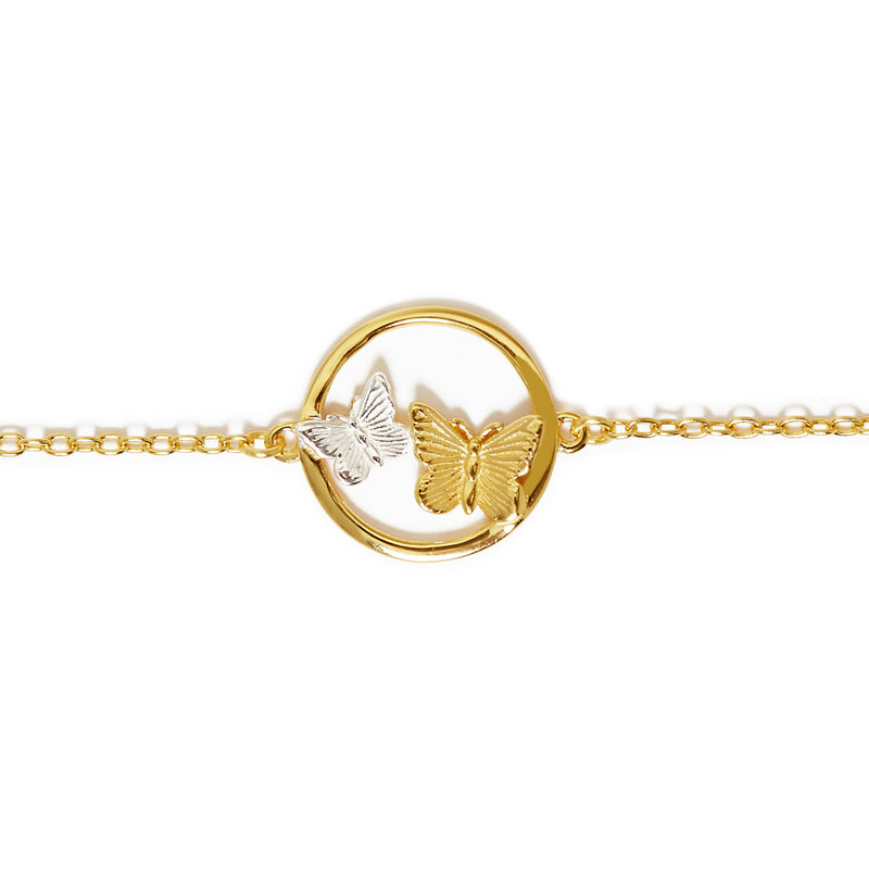 Butterfly Duo Bracelet Gold & Silver