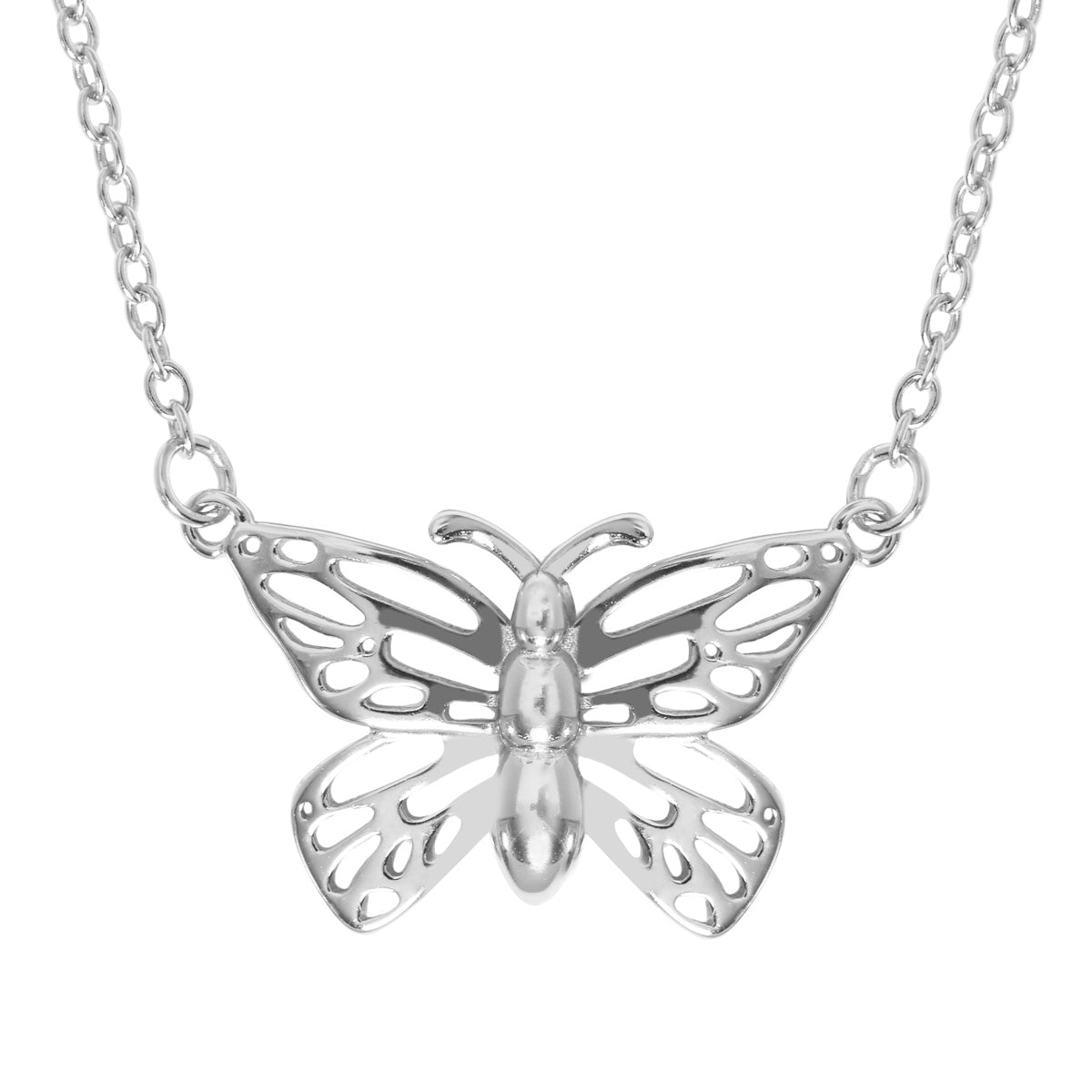 Butterfly Necklace Silver