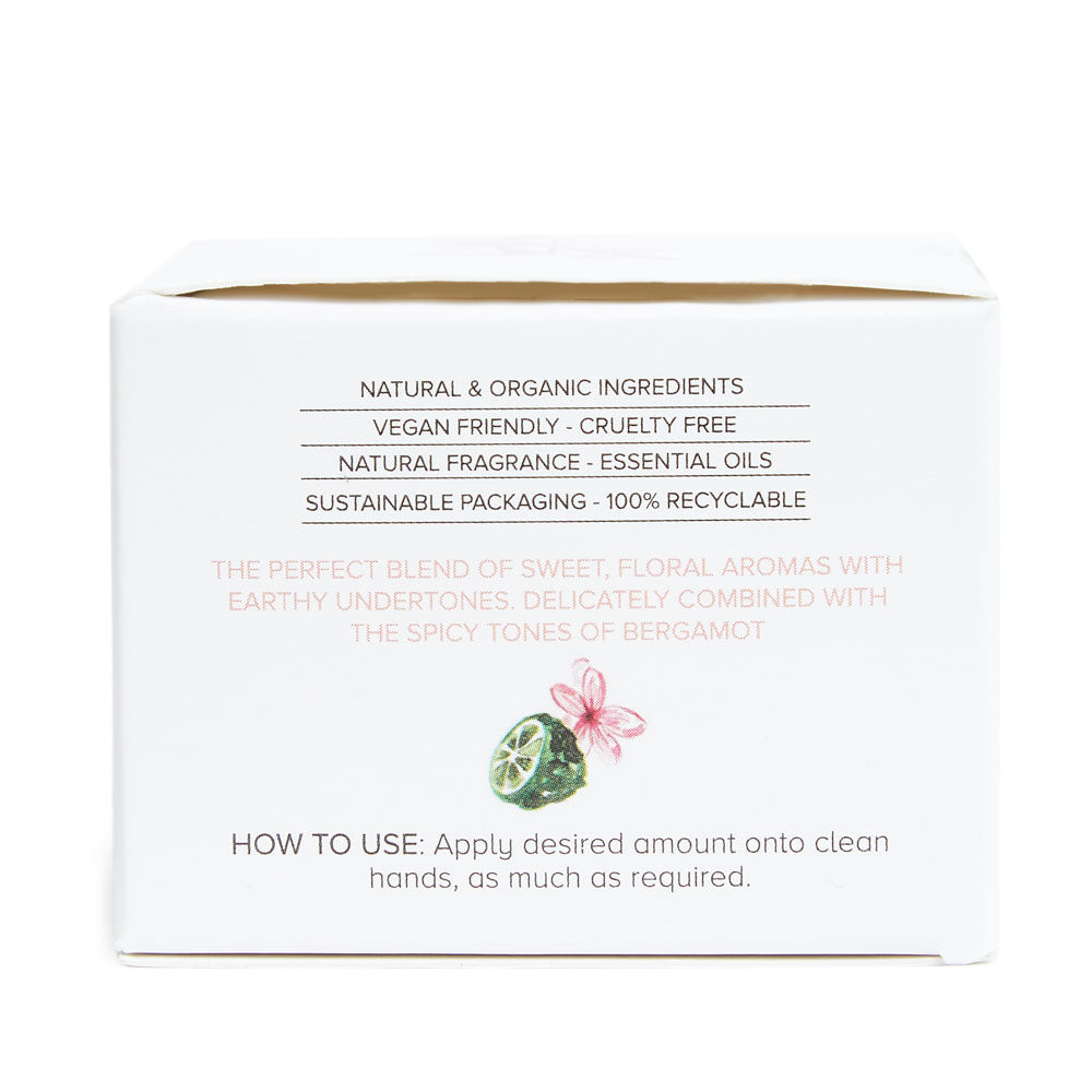 RADIANCE Organic & Natural Rose Geranium and Bergamot Hand Cream with Raspberry Seed and Jojoba Oil