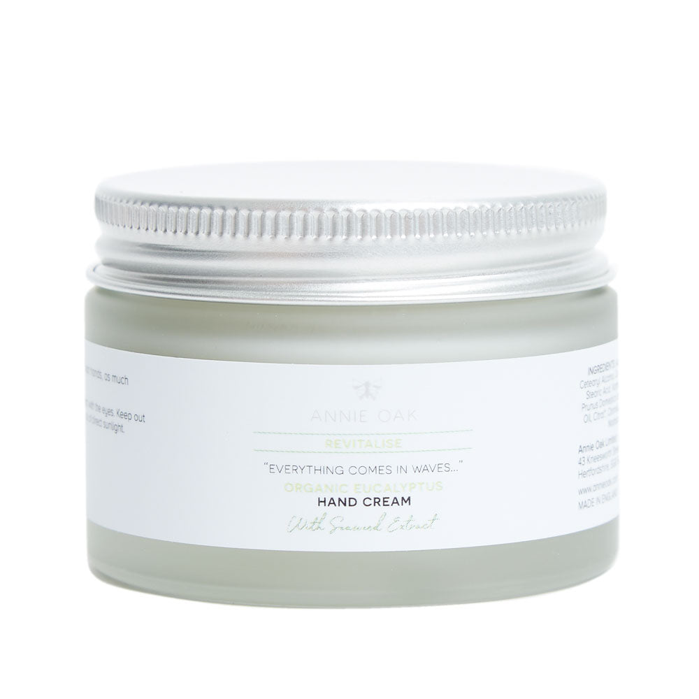 REVITALISE Organic & Natural Eucalyptus Hand Cream with Seaweed Extract