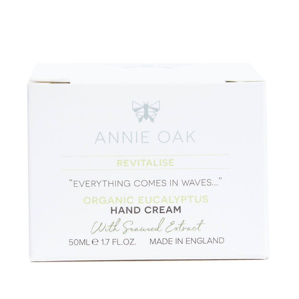 REVITALISE Organic & Natural Eucalyptus Hand Cream with Seaweed Extract
