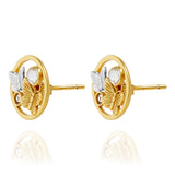 Butterfly Duo Stud Earrings Gold & Silver