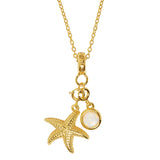 Moorea Double Charm Necklace Gold