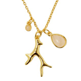 Coral Reef Belize Necklace Gold