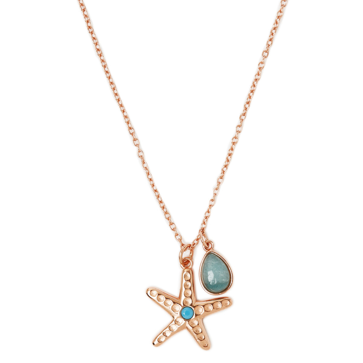 Starfish Necklace Rose Gold