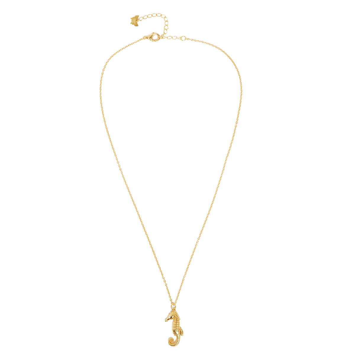 Seahorse Necklace Gold