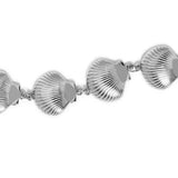 Clam Shell Silver Bracelet