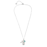 Fiji Triple Charm Necklace Silver