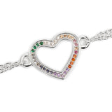 Love Heart Bracelet Silver
